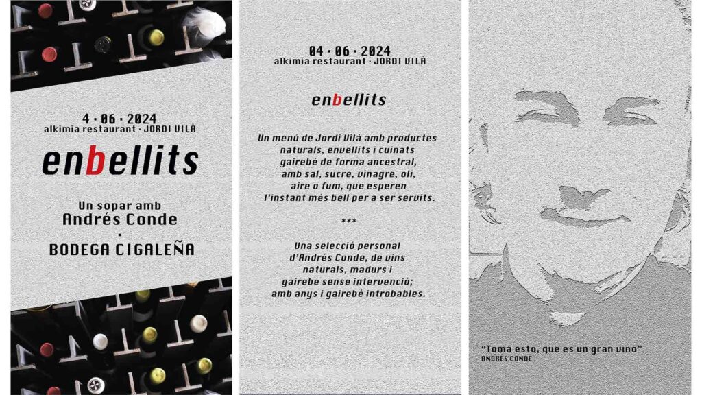 Sopar especial a l’alkimia amb el sommelier Andrés Conde