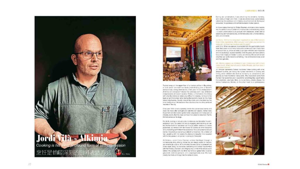 Entrevista a “Global Gourmet” de la Xina