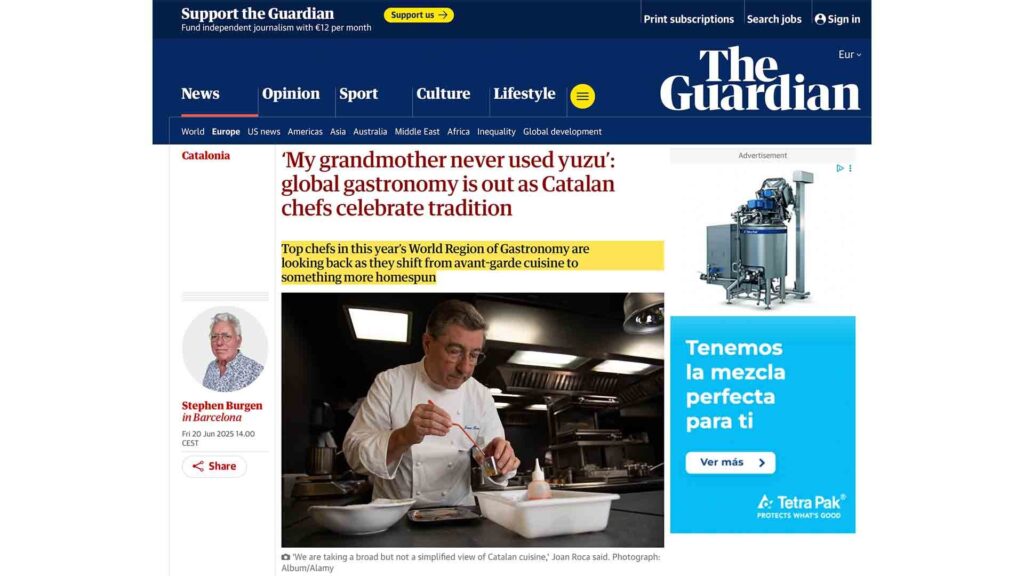 Jordi Vilà a The Guardian