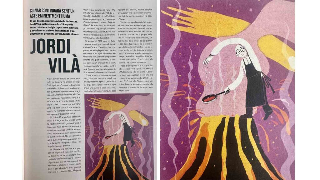 Article de Jordi Vilà pels 25 anys de la revista Cuina